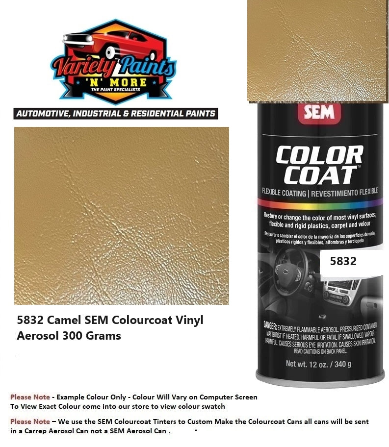 5832 Camel SEM Colourcoat Vinyl Aerosol 300 Grams