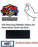 61K Dark Grey Metallic Subaru 2K Direct Gloss Touch Up Paint