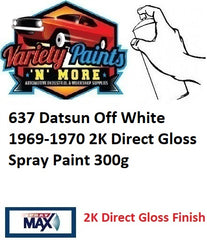 637 Datsun Off White 1969-1970 2K Direct Gloss Spray Paint 300g