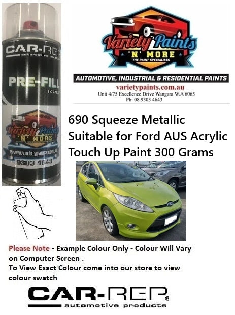 690/59 Squeeze Metallic Suitable for Ford AUS Acrylic Touch Up Paint 300 Grams