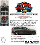 724 Urban Green Metallic /New Green Metallic /Pine Grey Metallic VOLVO ACRYLIC Aerosol Paint 300 Grams