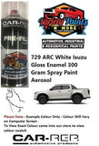 729 ARC White Isuzu Gloss Enamel 300 Gram Spray Paint Aerosol