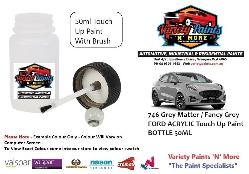 746 Grey Matter / Fancy Grey FORD ACRYLIC Touch Up Paint BOTTLE 50ML