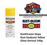 RustOLeum Stops Rust Sunburst Yellow Gloss Aerosol 340g