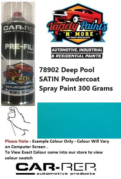 78902 Deep Pool SATIN Powdercoat Spray Paint 300 Grams 4IS 21A