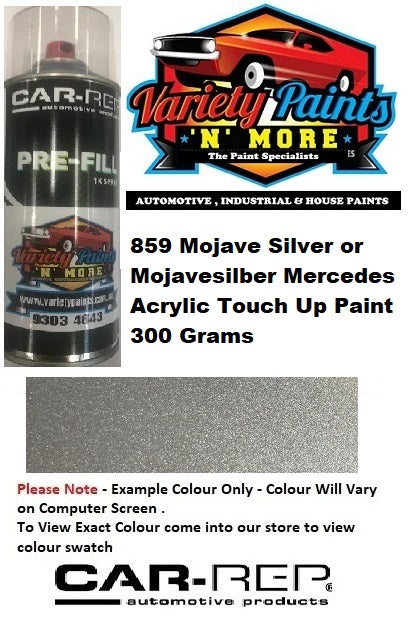 859 Mojave Silver or Mojavesilber Mercedes ACRYLIC Touch Up Paint 300 Grams