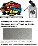 859 Mojave Silver or Mojavesilber Mercedes Acrylic Touch Up Bottle 50ml with Brush