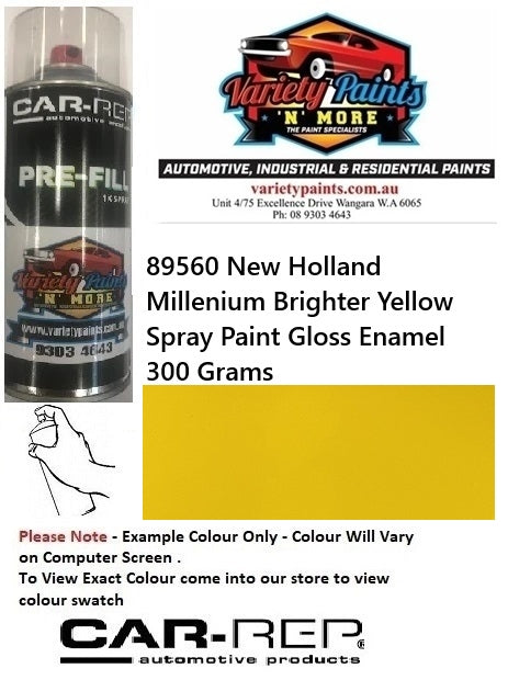89560 New Holland Millenium Brighter Yellow  Spray Paint Gloss Enamel 300 Grams