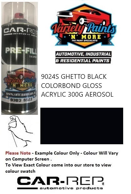 9024S Ghetto Black Colorbond® Gloss Acrylic 300G AEROSOL