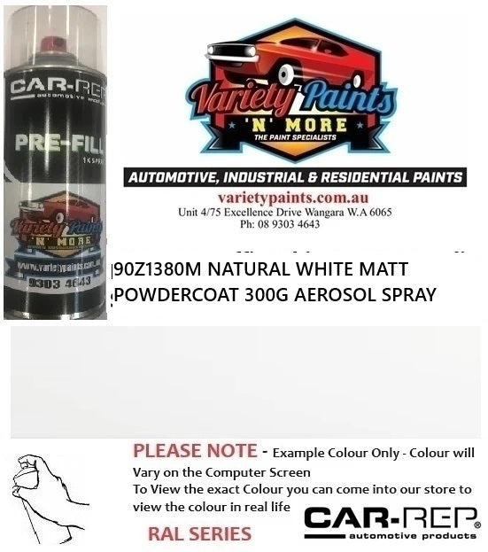 90Z1380M NATURAL WHITE MATT ACRYLIC 300G AEROSOL SPRAY CAN