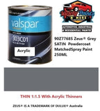 90Z7768S Zeus® Grey SATIN  Powdercoat MatchedSpray Paint 250ML