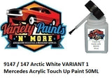 9147 / 147 Arctic White VAR1 Mercedes Acrylic Touch Up Paint 50ML