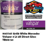 9147/147 Artik White Mercedes Valspar 4 Lt 2K Direct Gloss TB510 5:1