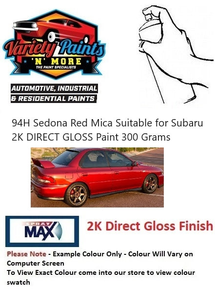 94H Sedona Red Mica Suitable for Subaru 2K DIRECT GLOSS Paint 300 Grams