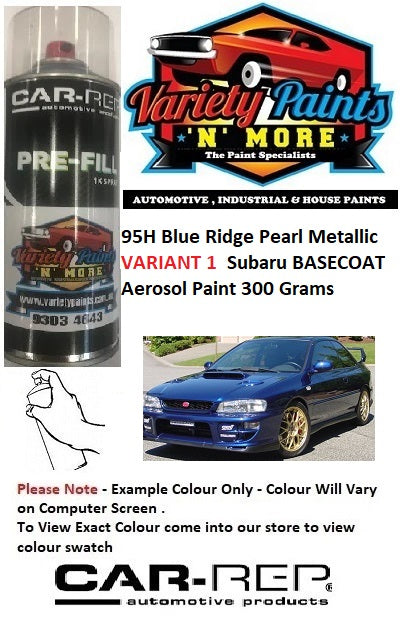 95H-1 Blue Ridge Pearl Metallic Variant 1 Subaru BASECOAT Aerosol Paint 300 Grams