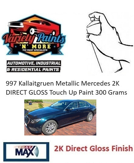 997 Kallaitgruen Metallic Mercedes 2K DIRECT GLOSS Touch Up Paint 300 Grams
