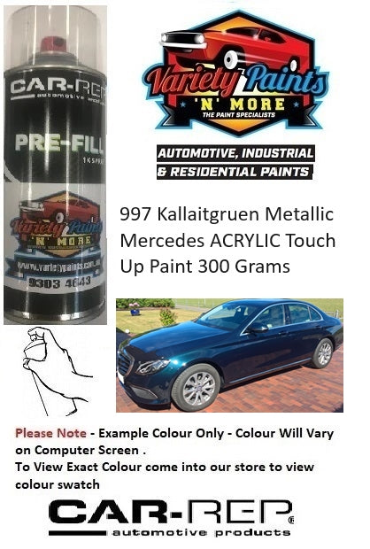 997 Kallaitgruen Metallic Mercedes ACRYLIC Touch Up Paint 300 Grams