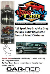 A22 Sparkling Graphite Grey Metallic BMW Basecoat Aerosol Paint 300 Grams