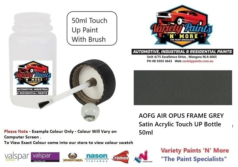 AOFG AIR OPUS FRAME GREY Satin Acrylic Touch UP Bottle 50ml
