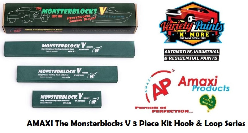 AMAXI The Monsterblocks V 3pc Kit Hook & Loop Series
