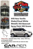AYB New Vanilla Shake OR Cloud White Metallic KIA Basecoat Spray Paint 300 Grams