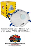 Armourwear Dust Masks P2v with Valve PACK OF 10 Units