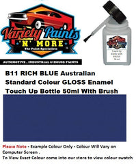 B11 RICH BLUE Australian Standard Colour Enamel  Touch Up Bottle 50ml