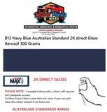 B13 Navy Blue Australian Standard 2K Direct Gloss  Aerosol 300 Grams