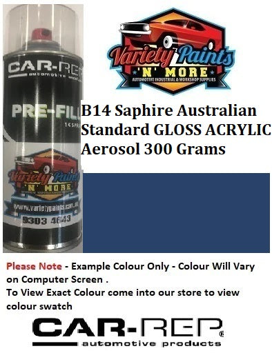 B14 Saphire Australian Standard Gloss ACRYLIC Aerosol 300 Grams