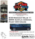B38 Midnight Blue 11  BMW Acrylic Aerosol Paint 300 Grams