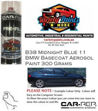 B38 Midnight Blue 11  BMW Basecoat Aerosol Paint 300 Grams