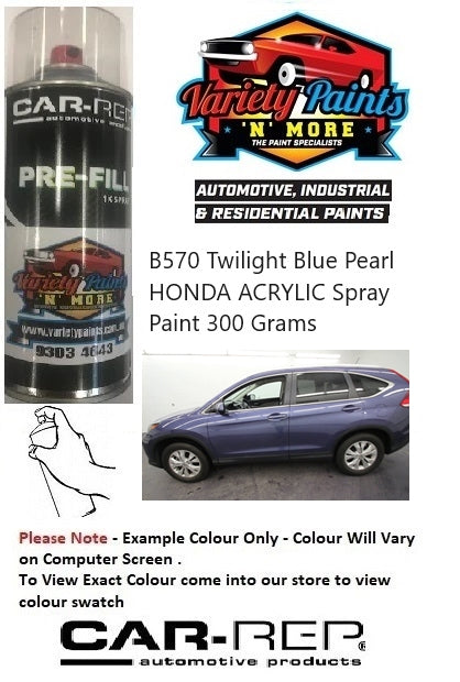 B570 Twilight Blue Pearl HONDA ACRYLIC Spray Paint 300 Grams
