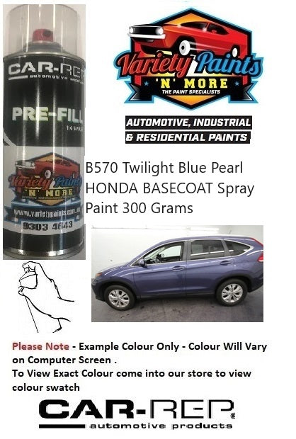 B570 Twilight Blue Pearl HONDA BASECOAT Spray Paint 300 Grams