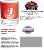BASE170 Grey Groundcoat  Debeers Basecoat 2 litre STEP 1