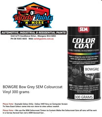 BOWGRE Bow Grey SEM Colourcoat Vinyl 300 grams