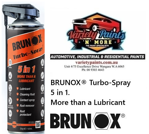 BRUNOX® Turbo-Spray 5 in 1. More than a Lubricant