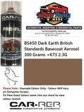 BS450 Dark Earth British Standards Basecoat Aerosol 300 Grams +K73 2.3G