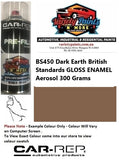 BS450 Dark Earth British Standards GLOSS ENAMEL Aerosol 300 Grams