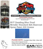 BU7 Dazzling Blue Pearl Metallic Standard KIA Basecoat Spray Paint 300 Grams
