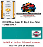 BV 5892 Blue Green 2K Direct Gloss Paint 4 Litres PART A