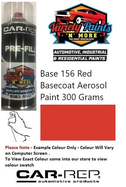 BASE156 Red Basecoat Valspar Aerosol Paint 300 Grams