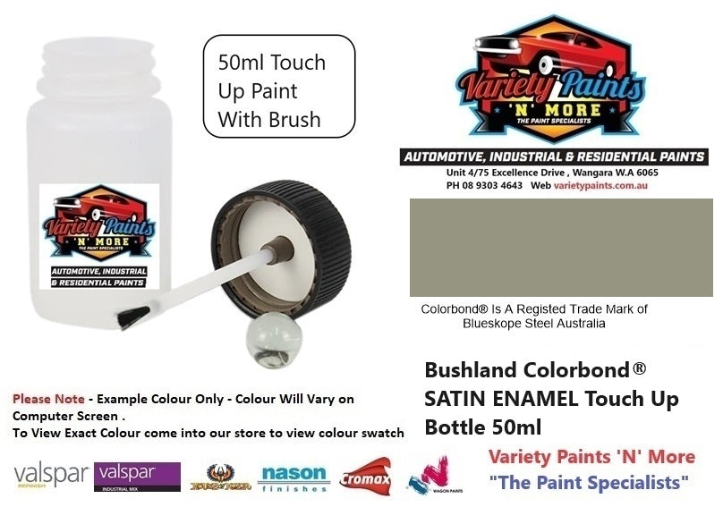 Bushland® Colorbond® SATIN ENAMEL Touch Up Bottle 50ml