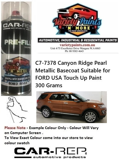 C7-7378 Canyon Ridge Pearl Metallic Basecoat Suitable for FORD USA Touch Up Paint 300 Grams