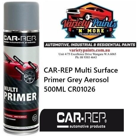 CAR-REP Multi Surface Primer Grey Aerosol 500ML CR01026