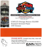 CAS125 Orange Nason GLOSS Enamel Aerosol Paint 300 Grams