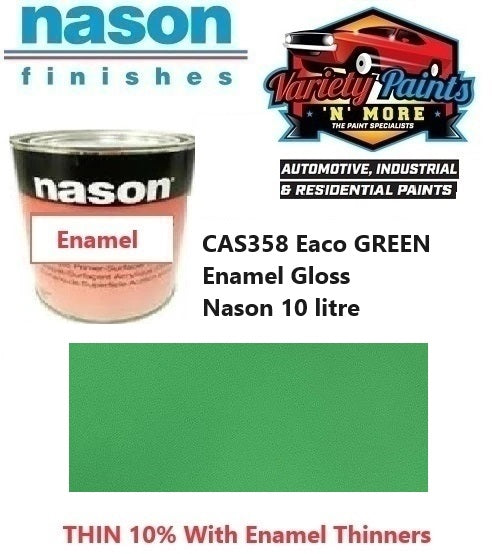 CAS358 EACO GREEN Enamel Nason 10 LITRE