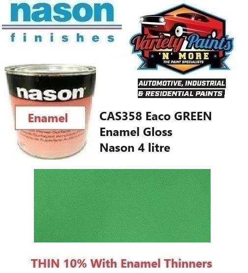 CAS358 EACO GREEN Enamel Nason 4 LITRE