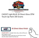 CAS507 Light BLUE 2K Direct Gloss DTM Touch Up Paint 300 Grams