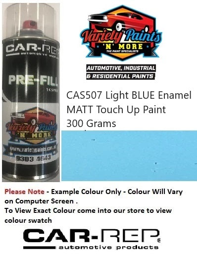 CAS507 Light BLUE Enamel MATT Touch Up Paint 300 Grams