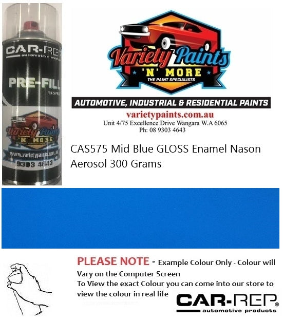 CAS575 Mid Blue GLOSS Enamel Nason Aerosol 300 Grams